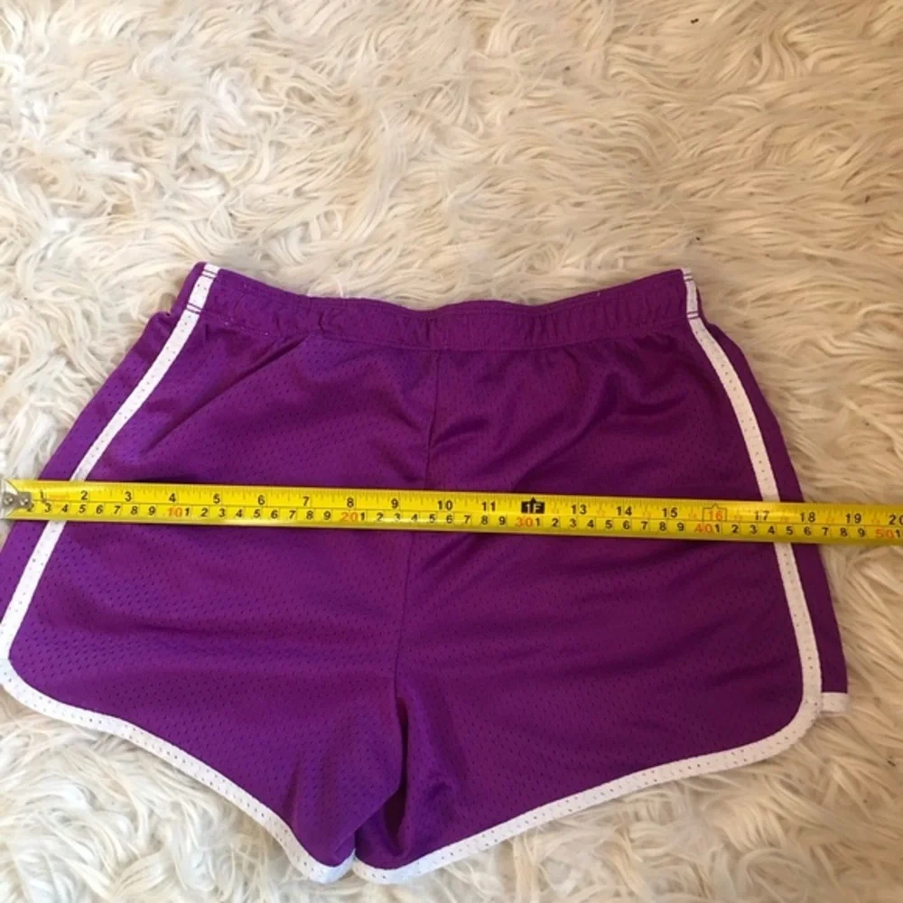 Justice purple running shorts sz 14